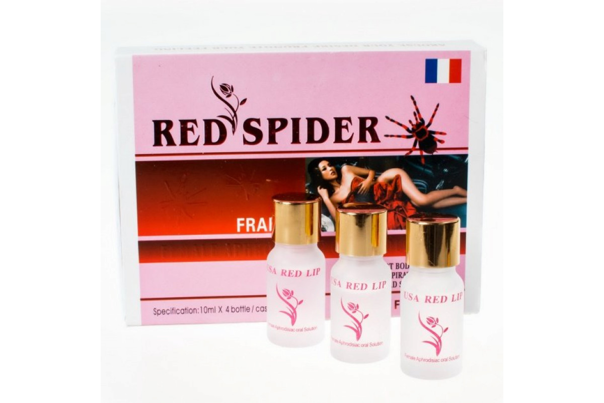 Спайдер отзывы. Red Spider женский возбудитель капли. Капли для женщин возбуждающие Thailand Red Spider. Красный паук возбудитель для женщин. Красный паук капли.