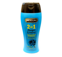 2 in 1 Shampoo & Conditioner NOURISHMENT, Hemani (2 в 1 шампунь и кондиционер ПИТАНИЕ, для ежедневного использования, для всех типов волос, Хемани), 200 мл.