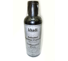 ACTIVATED BAMBOO CHARCOAL Herbal Shampoo, Khadi (БАМБУКОВЫЙ УГОЛЬ шампунь для волос, Кхади), 210 мл.