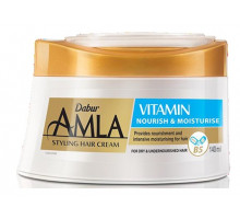 Amla Styling Hair Cream VITAMIN Nourish & Moisture, Dabur (Амла крем для укладки волос ВИТАМИН питание и увлажнение, Дабур), 140 мл.