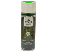 Ayurvedic Herbal Shampoo BHRINGRAJ, Ayur Ganga (Аюрведический хербал шампунь БРИНГАРАДЖ), 200 мл.