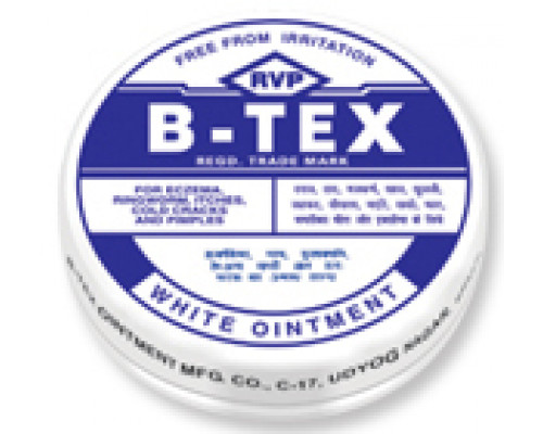 B-TEX White Ointment, RVP (Би-текс, мазь, травяное средство от экземы лишая, трещин, РВП), 14 г.
