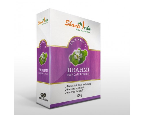 BRAHMI Hair Care Powder Shanti Veda (Порошок БРАМИ (БРАХМИ) для ухода за волосами Шанти Веда), 100 г.