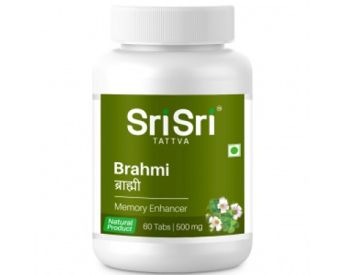 BRAHMI tablets Sri Sri tattva (БРАМИ (БРАХМИ) в таблетках, улучшение мозговой деятельности, Шри Шри Таттва), 60 таб.