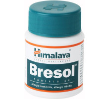 BRESOL TABLETS Allergic bronchitis, allergic rhinitis Himalaya (БРЕСОЛ (БРЕЗОЛ), лечение заболеваний дыхательных путей, Хималая), 60 таб.