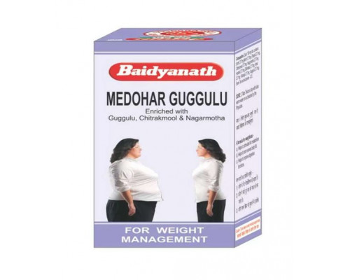 Baidyanath MEDOHAR GUGGULU (Медохар Гуггул, снижение веса, Бадьянатх), 120 таб.