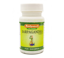 Baidyanath SARPAGANDHA (САРПАГАНДХА, для снижения кровяного давления, при бессоннице, Бадьянатх), 50 таб.