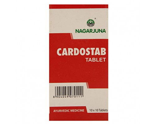 CARDOSTAB tablet, Nagarjuna (КАРДОСТАБ при гипертонии и аритмии, Нагарджуна), 100 таб.