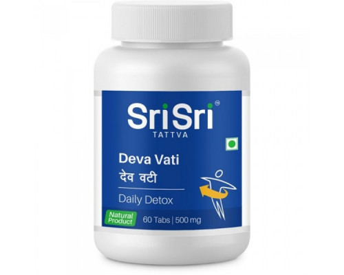 DEVA VATI Daily Detox, Sri Sri Tattva (ДЕВА ВАТИ для ежедневной детоксикации, Шри Шри Таттва), 60 таб.