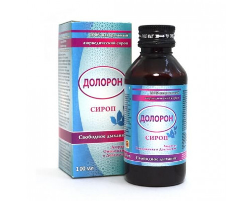 DOLORON Ayurvedic Syrop Cough Free (ДОЛОРОН Аюрведический Сироп Свободное Дыхание), 100 мл.