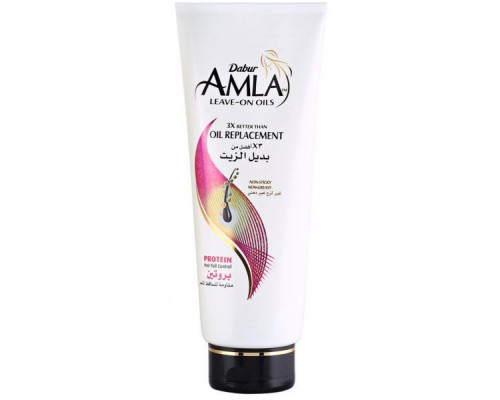 Dabur Amla Leave-On Oils PROTEIN Hair Fall Control (Крем-масло несмываемое ПРОТЕИН Против выпадения волос, Дабур), 200 мл.