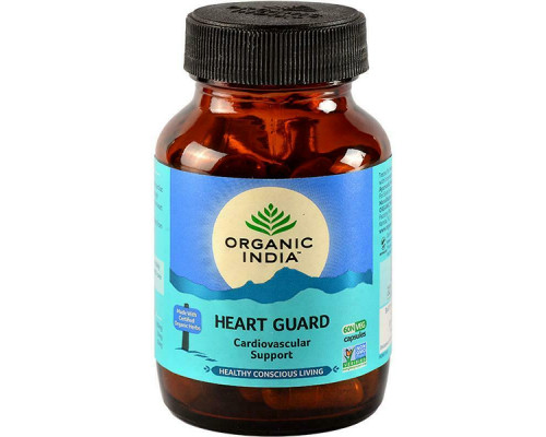 HEART GUARD Cardiovascular Support, Organic India (ХАРТ ГАРД, сердечно-сосудистая поддержка, Органик Индия), 60 капс.