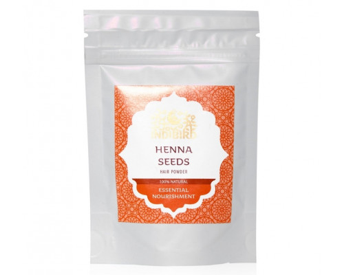 HENNA SEEDS Hair Powder, Indibird (СЕМЕНА ХНЫ Порошок для волос, Индибёрд), 50 г.