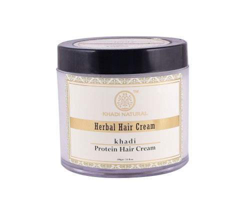Herbal Hair Cream Khadi PROTEIN HAIR CREAM, Khadi Natural (ПРОТЕИНОВЫЙ КРЕМ ДЛЯ ВОЛОС, Кхади Нэчрл), 100 г.