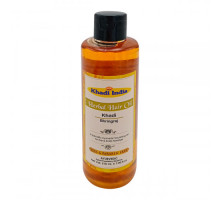 Herbal Hair Oil BHRINRAJ SLS & PARABEN FREE, Khadi India (Травяное масло для волос БРИНГРАДЖ БЕЗ СЛС И ПАРАБЕНОВ), 210 мл.