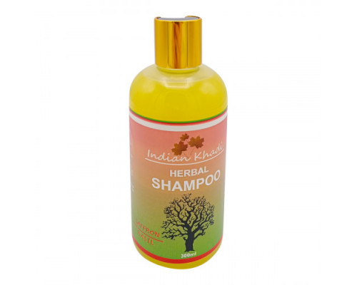 Herbal Shampoo SAFFRON BASIL, Indian Khadi (Травяной шампунь ШАФРАН БАЗИЛИК), 300 мл.