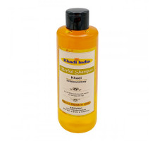 Herbal Shampoo SANDALWOOD & HONEY SLS & PARABEN FREE, Khadi India (Травяной шампунь САНДАЛОВОЕ ДЕРЕВО И МЁД БЕЗ СЛС И ПАРАБЕНОВ), 210 мл.