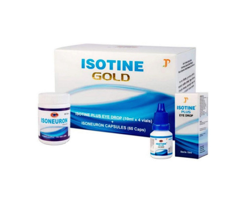 ISOTINE GOLD, Jagat Pharma (АЙСОТИН ГОЛД, лечебный комплекс для глаз, Джагат Фарма), 1 шт.
