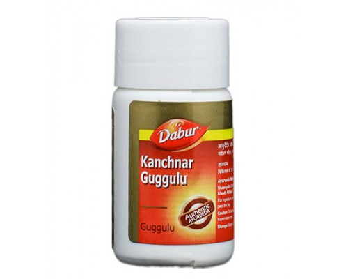 KANCHNAR GUGGULU tablets Dabur (Канчнар Гуггулу, очищение организма, Дабур), 40 таб.