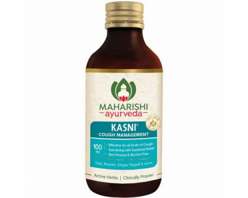 KASNI Cough Syrup, Maharishi Ayurveda (КАСНИ, Сироп от кашля, Махариши Аюрведа), 100 мл.