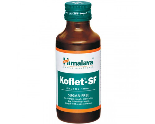 KOFLET-SF Syrup Sugar Free, Himalaya (КОФЛЕТ-СФ Сироп от кашля без сахара, Хималая), 100 мл.
