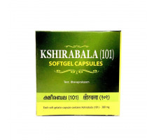 KSHIRABALA (101) Softgel Capsules, Kottakkal (КШИРАБАЛА (101), от преждевременного старения организма, Коттаккал), 100 капс.