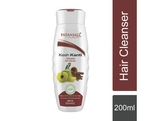 Kesh Kanti SHIKAKAI Hair Cleanser, Patanjali (ШИКАКАЙ Шампунь против выпадения и седины волос, снимает зуд кожи головы, Патанджали), 200 мл.