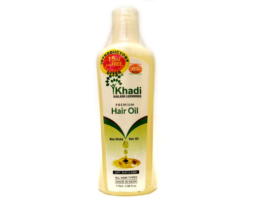 Khadi PREMIUM HAIR OIL, Kailash Ayurveda (ПРЕМИАЛЬНОЕ МАСЛО для всех типов волос, Кайлаш Аюрведа), 115 мл.