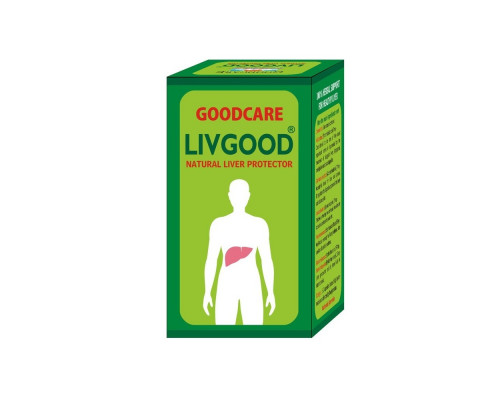LIVGOOD Natural Liver Protector, Goodcare Baidyanath (ЛИВГУД, для защиты и лечения печени, Бадьянатх), 60 капс.