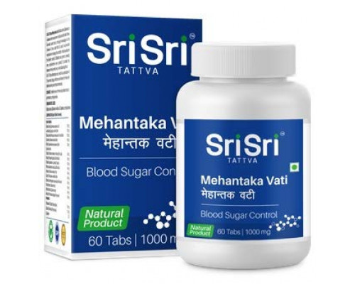 MEHANTAKA VATI, Sri Sri Tattva (МЕХАНТАКА ВАТИ контроль сахара в крови, Шри Шри Таттва), 60 таб.