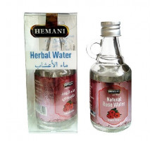 NATURAL ROSE WATER, Hemani (НАТУРАЛЬНАЯ РОЗОВАЯ ВОДА, Хемани), стеклянная бутылочка, 50 мл.