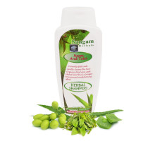 NEEM AND TULSI Herbal Shampoo, Sangam Herbals (НИМ И ТУЛСИ травяной шампунь без сульфатов и парабенов, Сангам Хербалс), 200 мл.