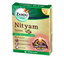 NITYAM Tablet Zandu (Нитьям в таблетках природное слабительное, Занду), 10 таб.