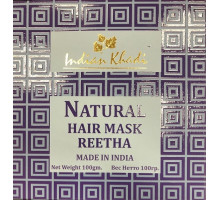 Natural Hair Treatment Powder REETHA Indian Khadi (РИТА (аритха) натуральный порошок для лечения волос, Индиан Кхади), 100 г.