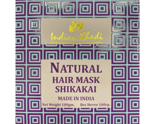 Natural Hair Treatment Powder SHIKAKAI, Indian Khadi (ШИКАКАИ (шикакаи) натуральный порошок для лечения волос, Индиан Кхади), 100 г.