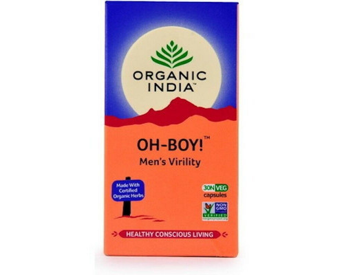 OH-BOY Men's Virility, Organic India (О-БОЙ для мужчин, Органик Индия), 30 капс.