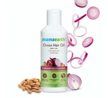 ONION HAIR OIL with Onion Oil & Redensyl, Mamaearth (Луковое масло с рединсолом для ускорения роста и против выпадения волос), 150 мл.