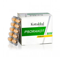 PSORAKOT Tablet, Kottakkal Ayurveda (ПСОРАКОТ, при заболеваниях кожи, Коттаккал Аюрведа), 100 таб.