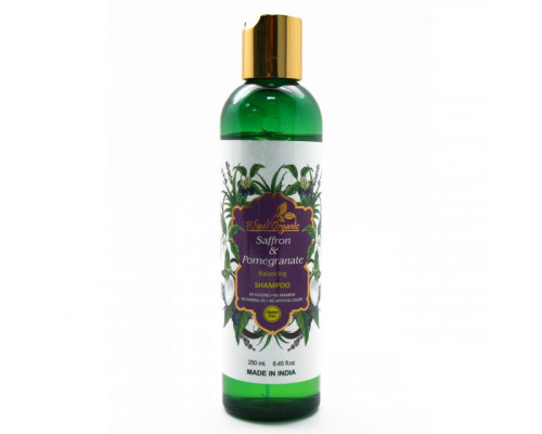 SAFFRON & POMEGRANATE Balancing Shampoo Khadi Organic (Травяной Балансирующий шампунь Шафран и Гранат, Кхади Органик), 250 мл.