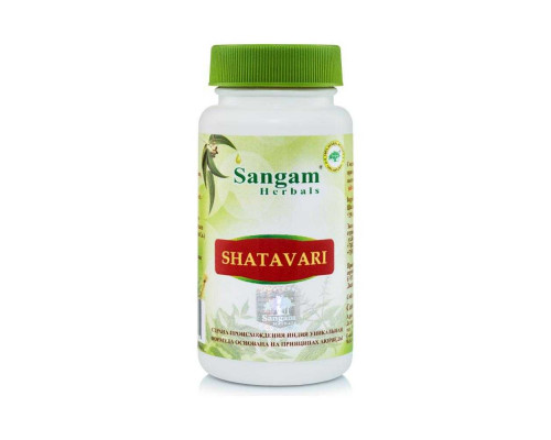 SHATAVARI, Sangam Herbals (ШАТАВАРИ, Сангам Хербалс), 60 таб. по 550 мг.