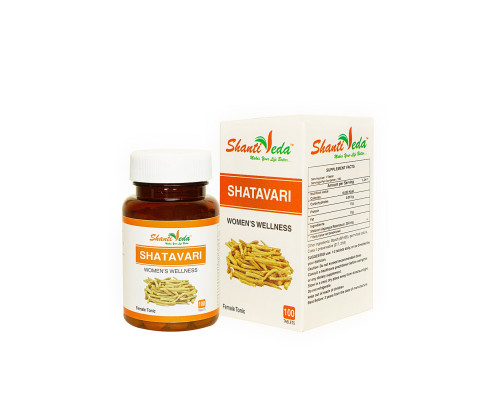 SHATAVARI tablets Shanti Veda (Шатавари в таблетках, женское здоровье, Шанти Веда), 100 таб.