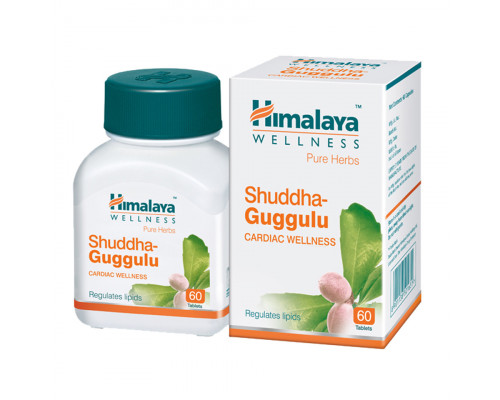 SHUDDHA-GUGGULU Cardiac Wellness, Himalaya (ШУДДХА ГУГГУЛУ, для обмена веществ, Хималая), 60 таб.