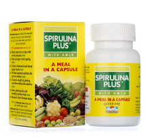 SPIRULINA PLUS with amla Goodcare (Baidyanath) (Спирулина Плюс с амлой ГудКейр (Бадьянатх), источник витаминов), 60 капс.