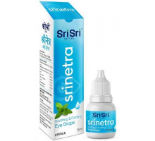 SRINETRA Soothing & Cooling Eye Drops, Sri Sri Tattva (ШРИНЕТРА успокаивающие и охлаждающие капли для глаз, Шри Шри Таттва), 5 мл.