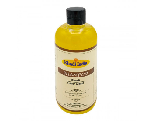 Shampoo SAFFRON & BASIL, Khadi India (Шампунь ШАФРАН И БАЗИЛИК), 300 мл.
