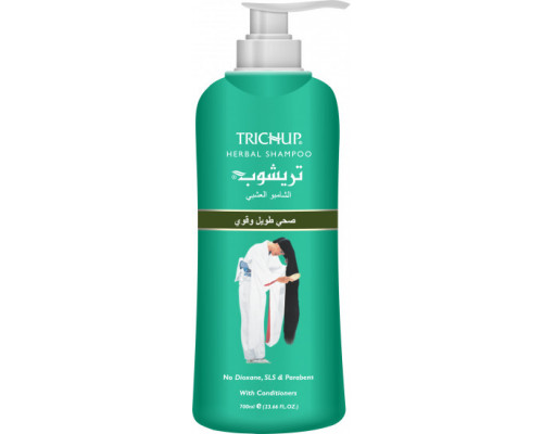 TRICHUP Shampoo Healthy, Long & Strong Vasu (Шампунь-кондиционер для укрепления и роста волос Тричуп Васу), с дозатором, 700 мл.