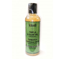 TRIFLA & OLIVE OIL Herbal Shampoo, Khadi (ТРИФАЛА И ОЛИВКОВОЕ МАСЛО шампунь для волос, Кхади), 210 мл.
