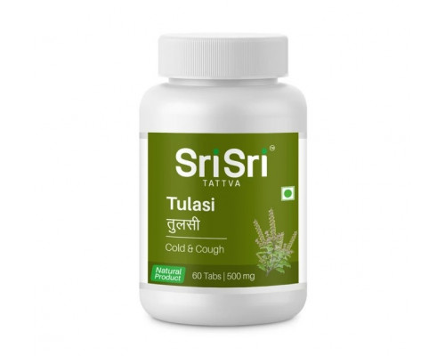 TULASI tablets Sri Sri Tattva (ТУЛАСИ таблетки, помощь при простуде, Шри Шри Таттва), 60 таб.