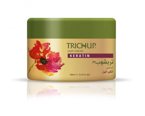 Trichup Cream KERATIN Damage Repair, Vasu (Тричуп крем КЕРАТИН, Восстановление поврежденных волос, Васу), 200 мл.