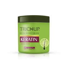 Trichup Hair Mask KERATIN Hot Oil Treatment, Vasu (Тричуп Маска КЕРАТИН, Восстановление поврежденных волос, Васу), 500 мл.